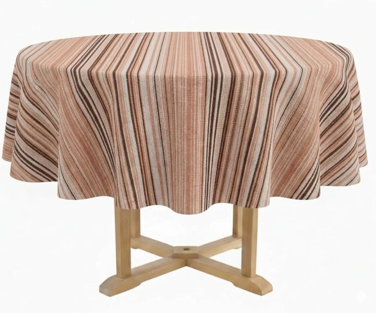 Striped Round Tablecloth - Cotton - Che Cose Belle