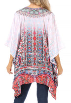 Stylish Rhinestone Lace-Up V-Neck Women's Caftan Poncho Cover-Up by Sakkas Aymee - Che Cose Belle