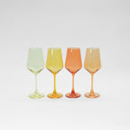 Sugar & Spice Collection - Colored Wine Glass Ombré Set of 4 - Che Cose Belle