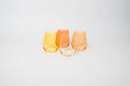 Sugar & Spice Collection - Stemless Colored Wine Glass Ombré Set of 4 - Che Cose Belle