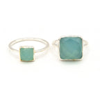 Sultry Sea Ring in Chalcedony - Che Cose Belle