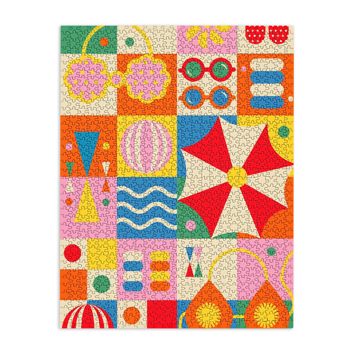 Summer Beach Lifestyle 500-Piece Jigsaw Puzzle by Jen Du - Che Cose Belle