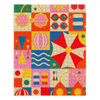 Summer Beach Lifestyle 500-Piece Jigsaw Puzzle by Jen Du - Che Cose Belle