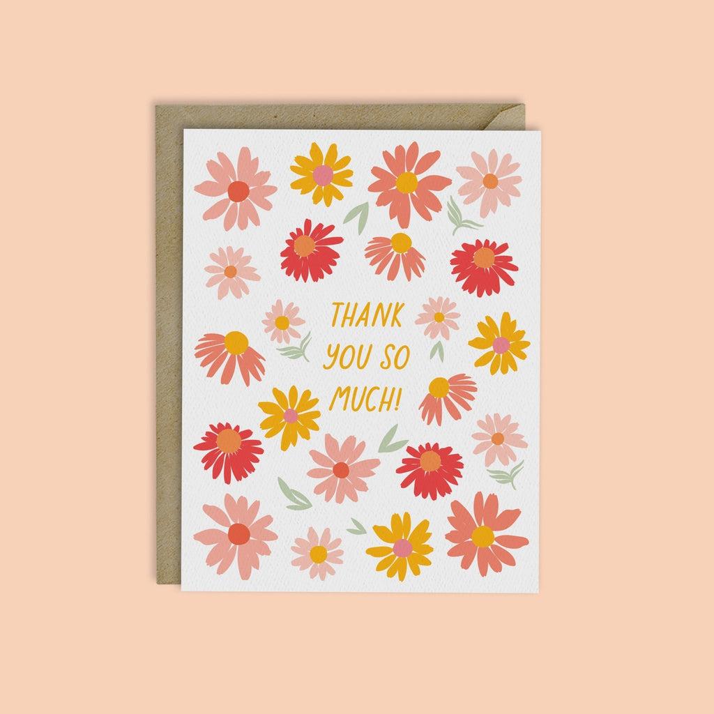 Summer Garden Thank You Card - Box Set of 8 Cards - Che Cose Belle