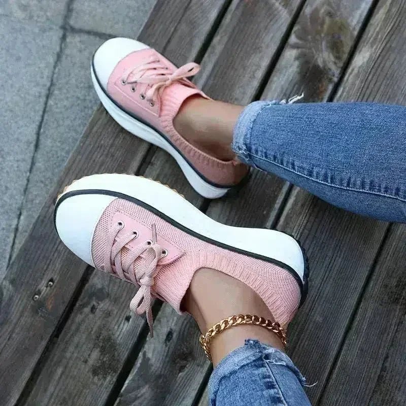 Summer Knitted Breathable Sneakers Women's Vulcanize Shoes - Che Cose Belle