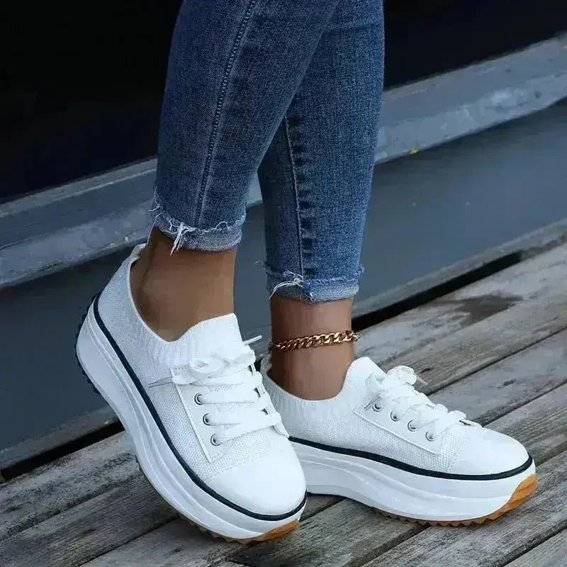 Summer Knitted Breathable Sneakers Women's Vulcanize Shoes - Che Cose Belle