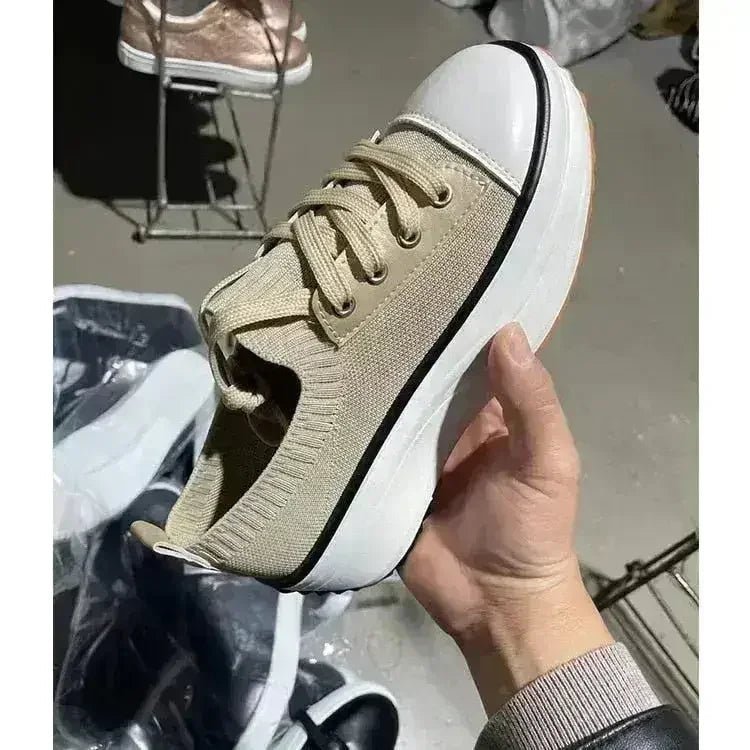 Summer Knitted Breathable Sneakers Women's Vulcanize Shoes - Che Cose Belle