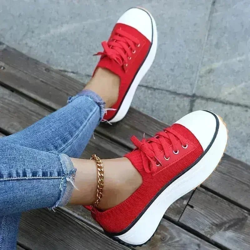 Summer Knitted Breathable Sneakers Women's Vulcanize Shoes - Che Cose Belle