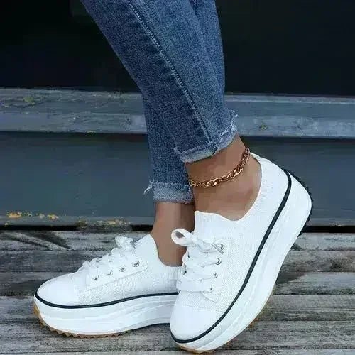 Summer Knitted Breathable Sneakers Women's Vulcanize Shoes - Che Cose Belle