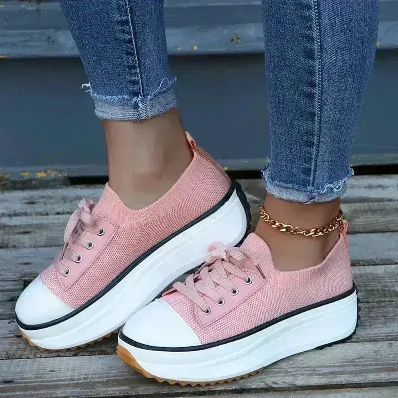 Summer Knitted Breathable Sneakers Women's Vulcanize Shoes - Che Cose Belle