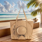 Summer Large Capacity Totes With Cap - Che Cose Belle