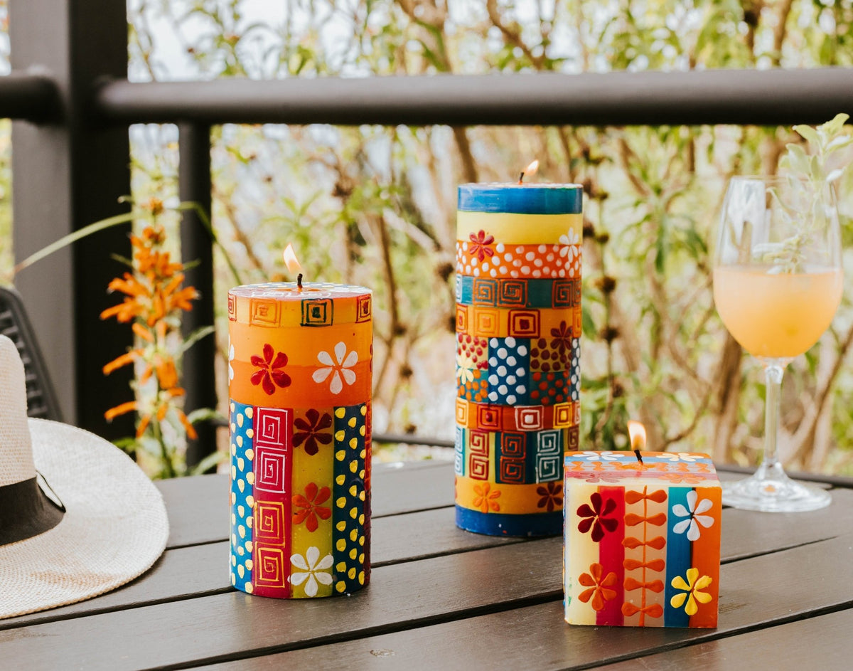 Summer Painted Candles - Che Cose Belle