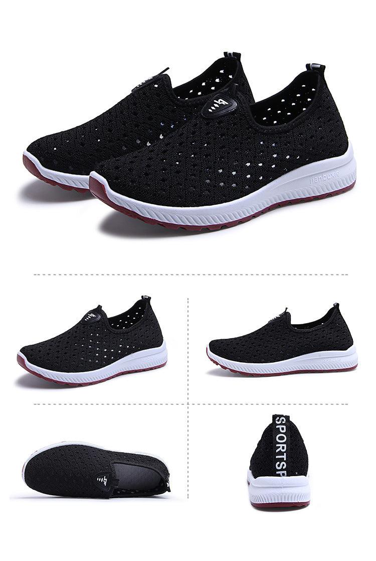 Summer Womens Shoes Breathable Mesh Sneakers Slip On Flats Espadrilles Fashion Trainers Women Comfortable Pink Couple Shoes Outdoor Walking Footwear Shoes - Che Cose Belle