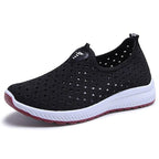 Summer Womens Shoes Breathable Mesh Sneakers Slip On Flats Espadrilles Fashion Trainers Women Comfortable Pink Couple Shoes Outdoor Walking Footwear Shoes - Che Cose Belle