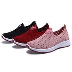 Summer Womens Shoes Breathable Mesh Sneakers Slip On Flats Espadrilles Fashion Trainers Women Comfortable Pink Couple Shoes Outdoor Walking Footwear Shoes - Che Cose Belle