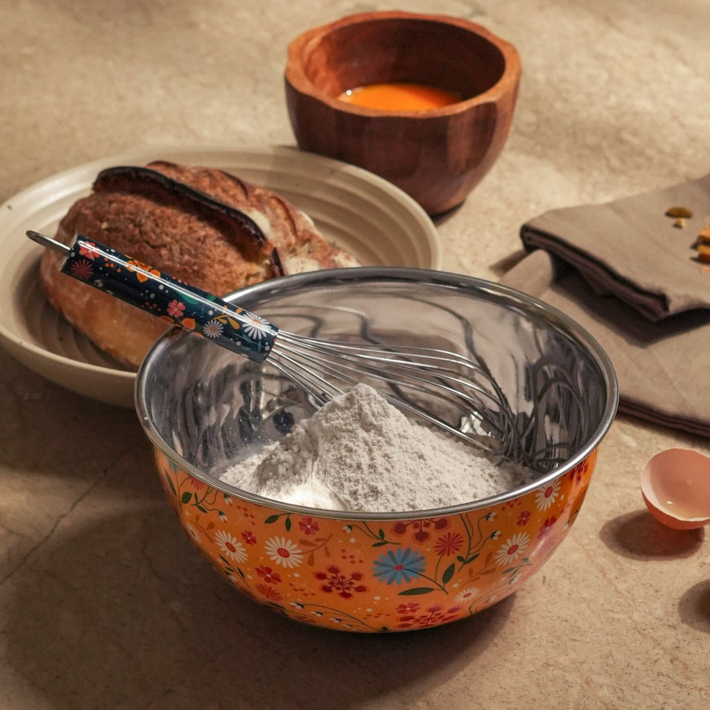 Sunburst Bloom Bowl & Whisk Set - Che Cose Belle