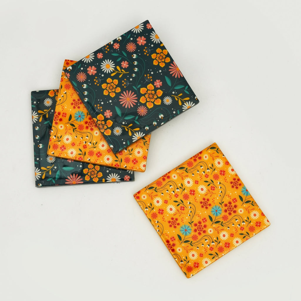 Sunburst Bloom Coasters - Che Cose Belle