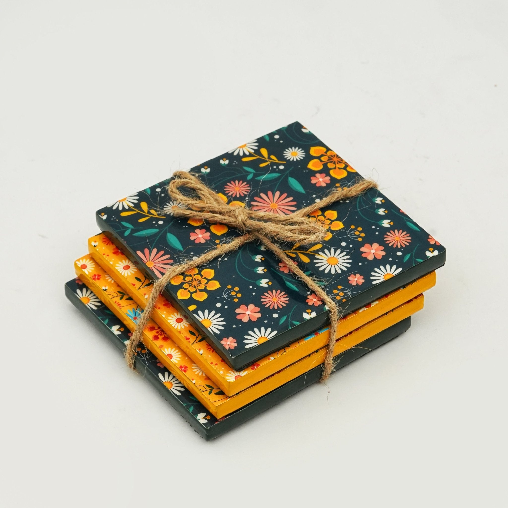 Sunburst Bloom Coasters - Che Cose Belle