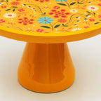 Sunburst Bloom Inlay Yellow Cake Stand - Che Cose Belle