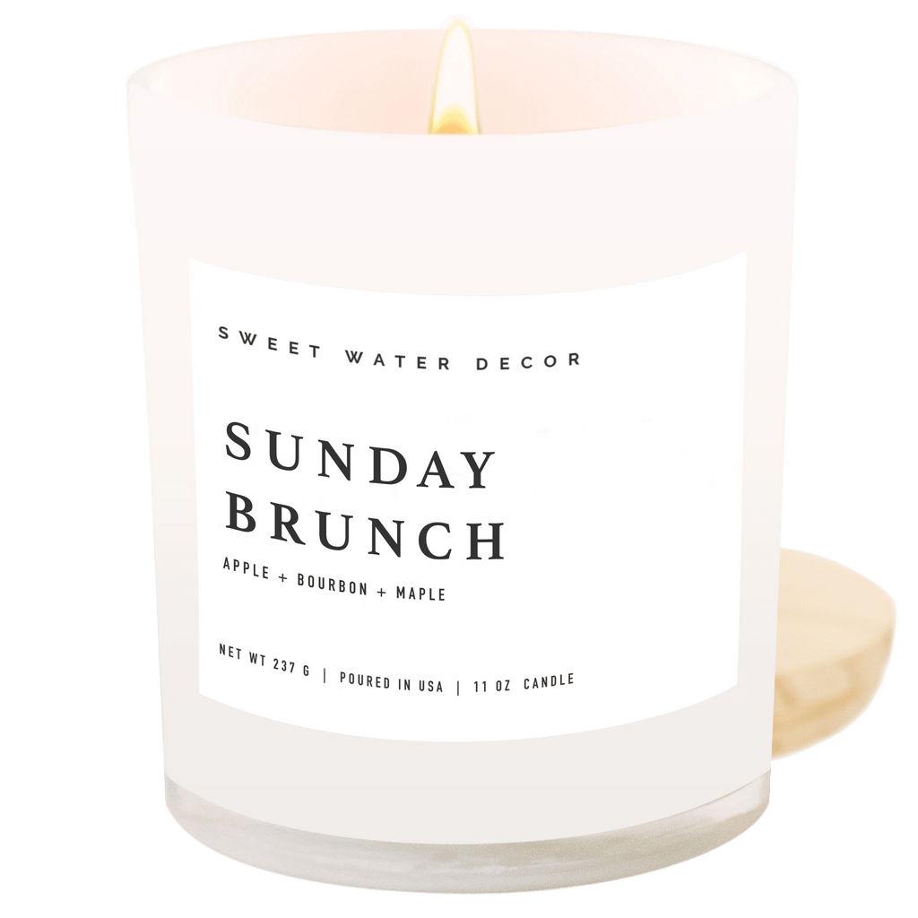 Sunday Brunch Soy Candle - White Jar - 11 oz - Che Cose Belle