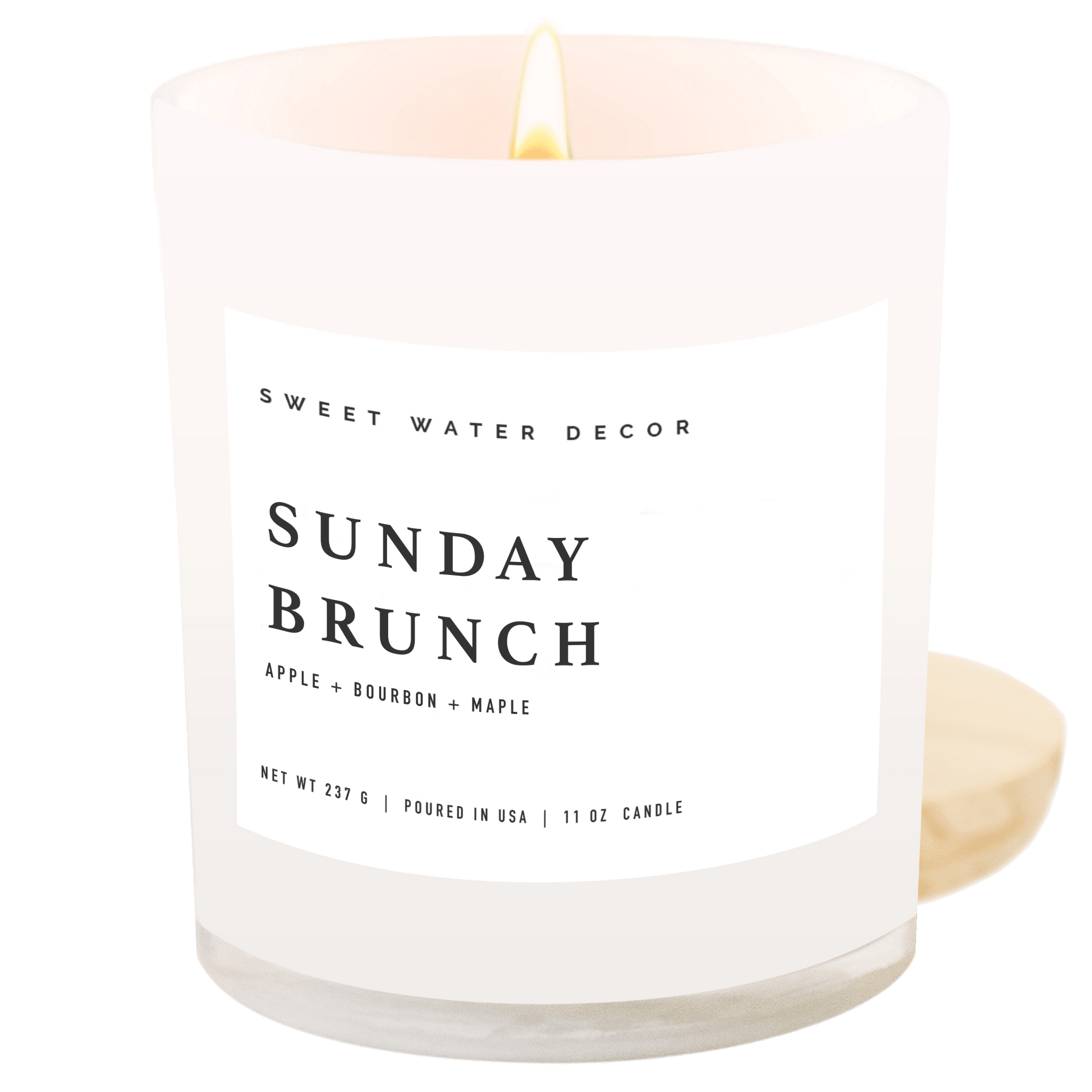 Sunday Brunch Soy Candle - White Jar - 11 oz - Che Cose Belle