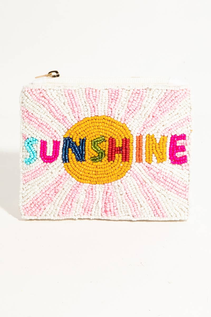 Sunshine Beaded Coin Purse - Che Cose Belle
