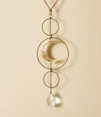 Surya Crescent Moon Brass Suncatcher - Che Cose Belle