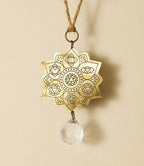 Surya Lotus Engraved Brass Suncatcher - Che Cose Belle