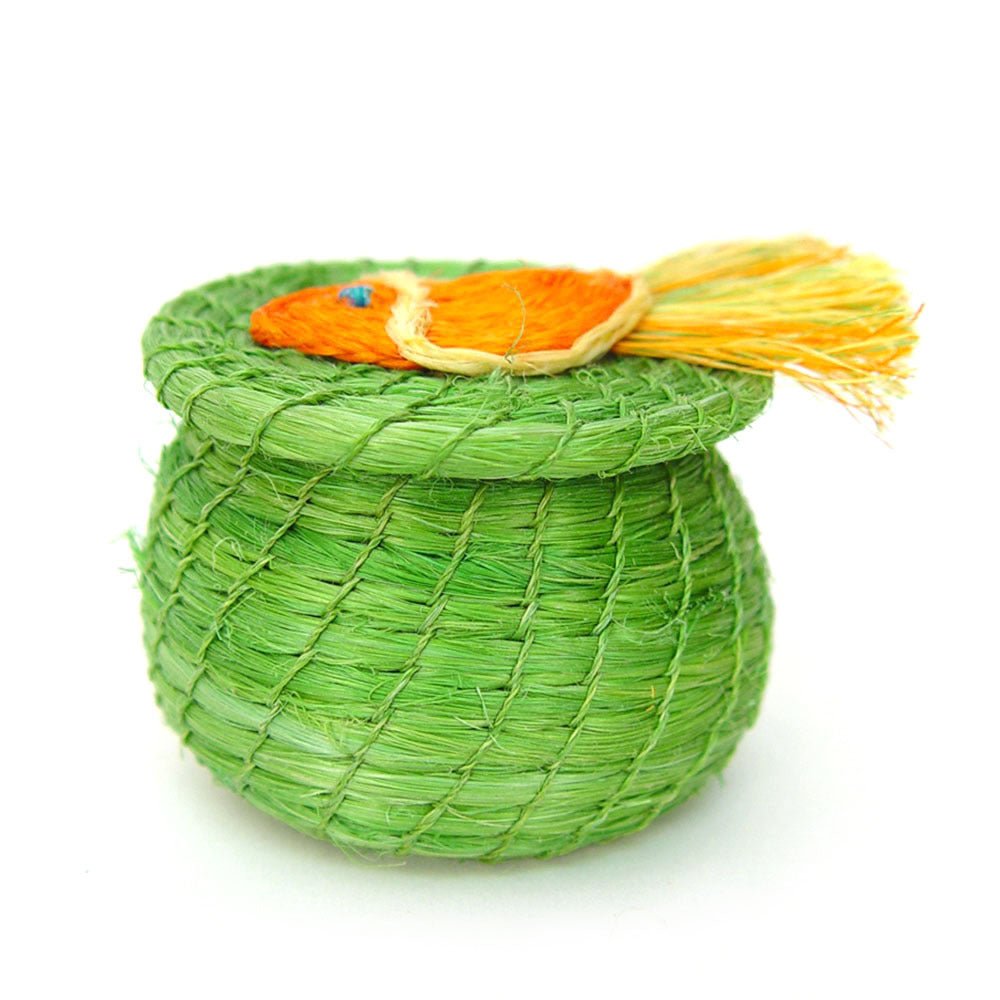 Swimming Fish Lidded Basket - Che Cose Belle