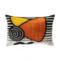 Symphony Silk Velvet Ikat Throw Pillow Cover, 16 X 24 - Che Cose Belle