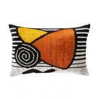 Symphony Silk Velvet Ikat Throw Pillow Cover, 16 X 24 - Che Cose Belle