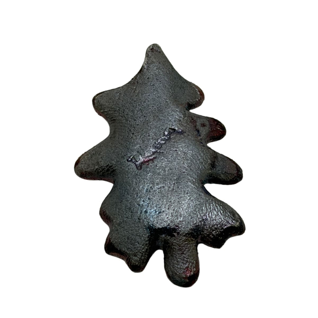 Raku Ceramic Leaf Focal Pendant - Artist Signed Rama - 46mm Brown Copper Iridescent