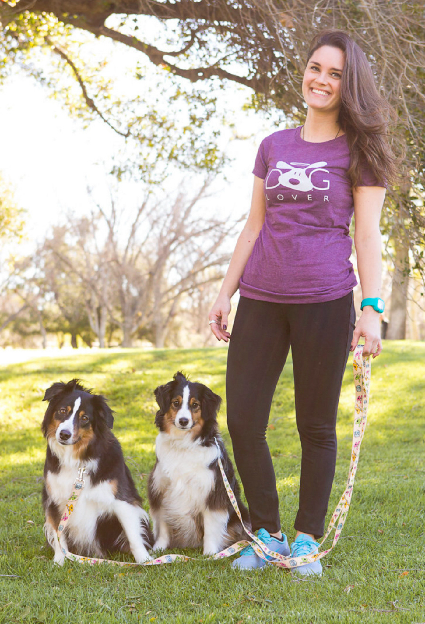 T-shirt: Dog Lover (Plum) - Che Cose Belle
