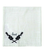 Table Cloth Napkins Set of 4 with Love Embroidery - Che Cose Belle