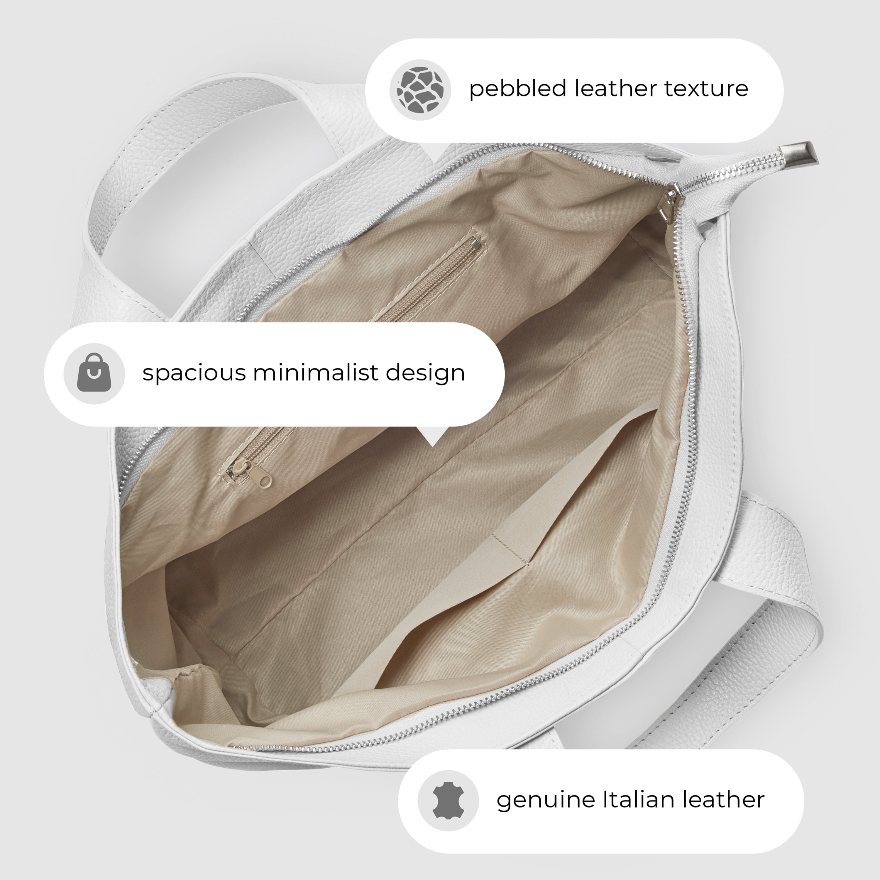 Italian Genuine Calf Leather Tote Bag 122500
