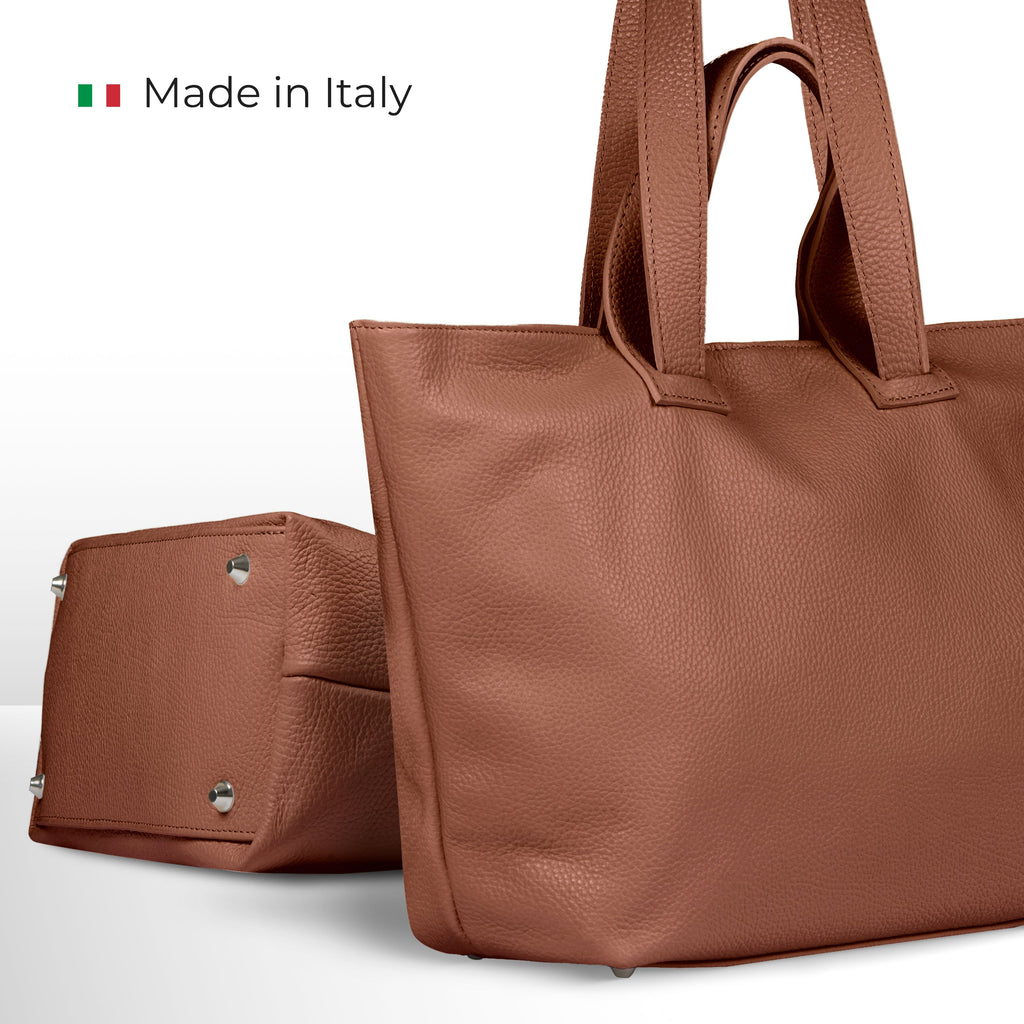 Italian Genuine Calf Leather Tote Bag 122500