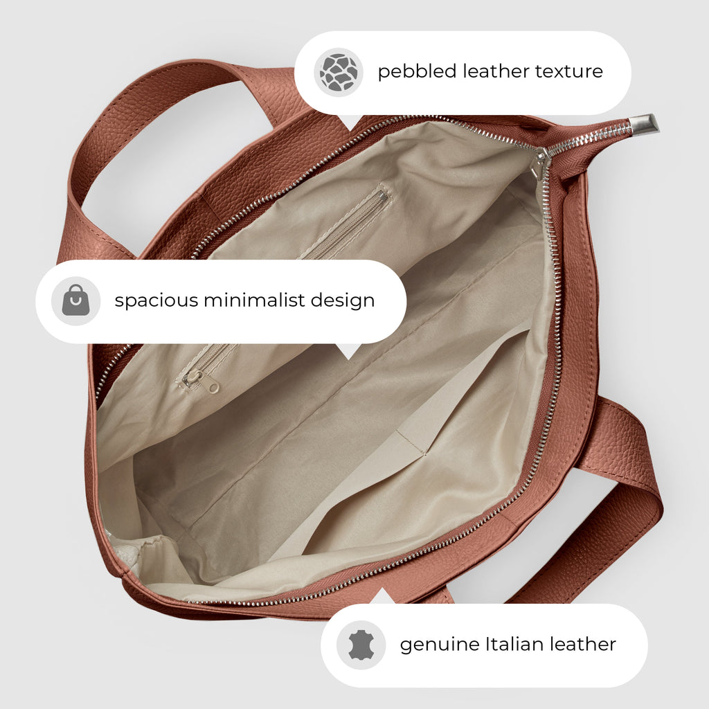 Italian Genuine Calf Leather Tote Bag 122500