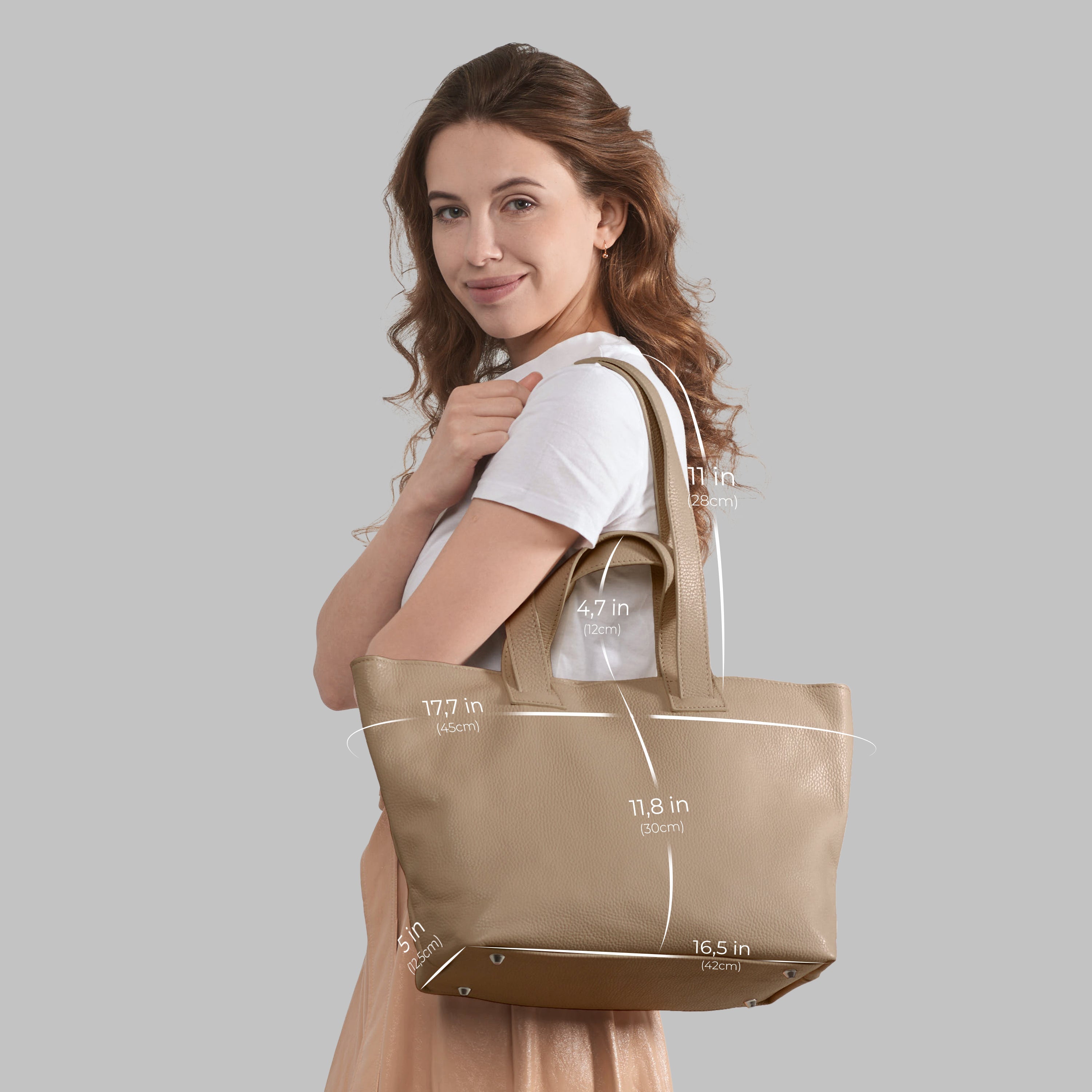 Italian Genuine Calf Leather Tote Bag 122500