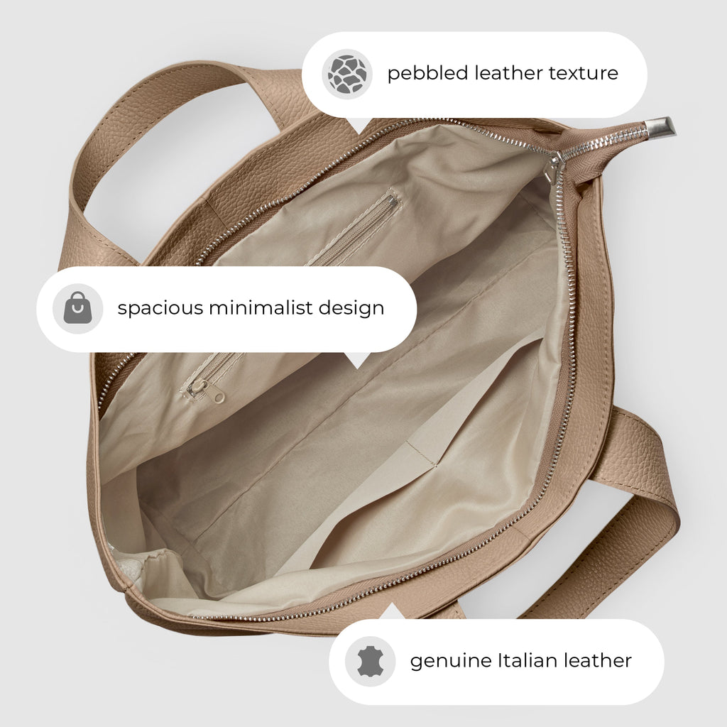 Italian Genuine Calf Leather Tote Bag 122500