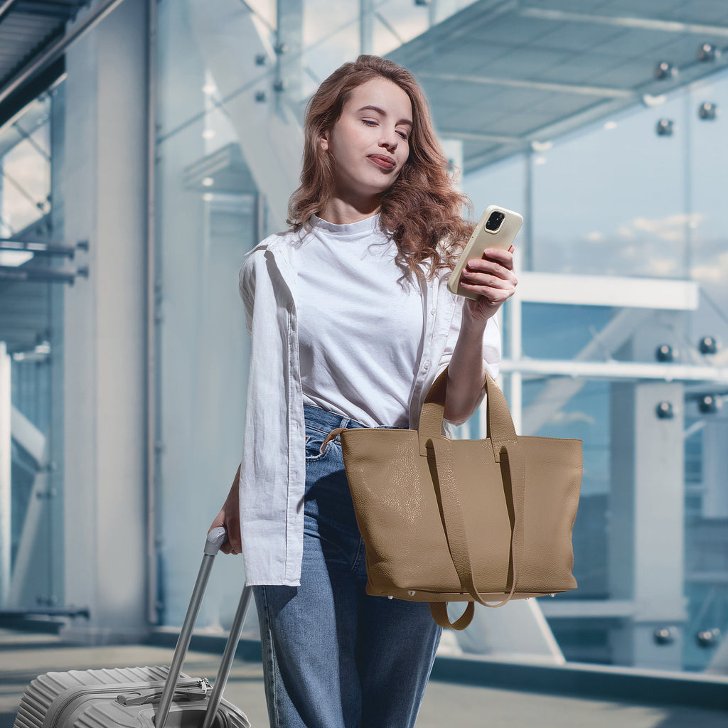 Italian Genuine Calf Leather Tote Bag 122500