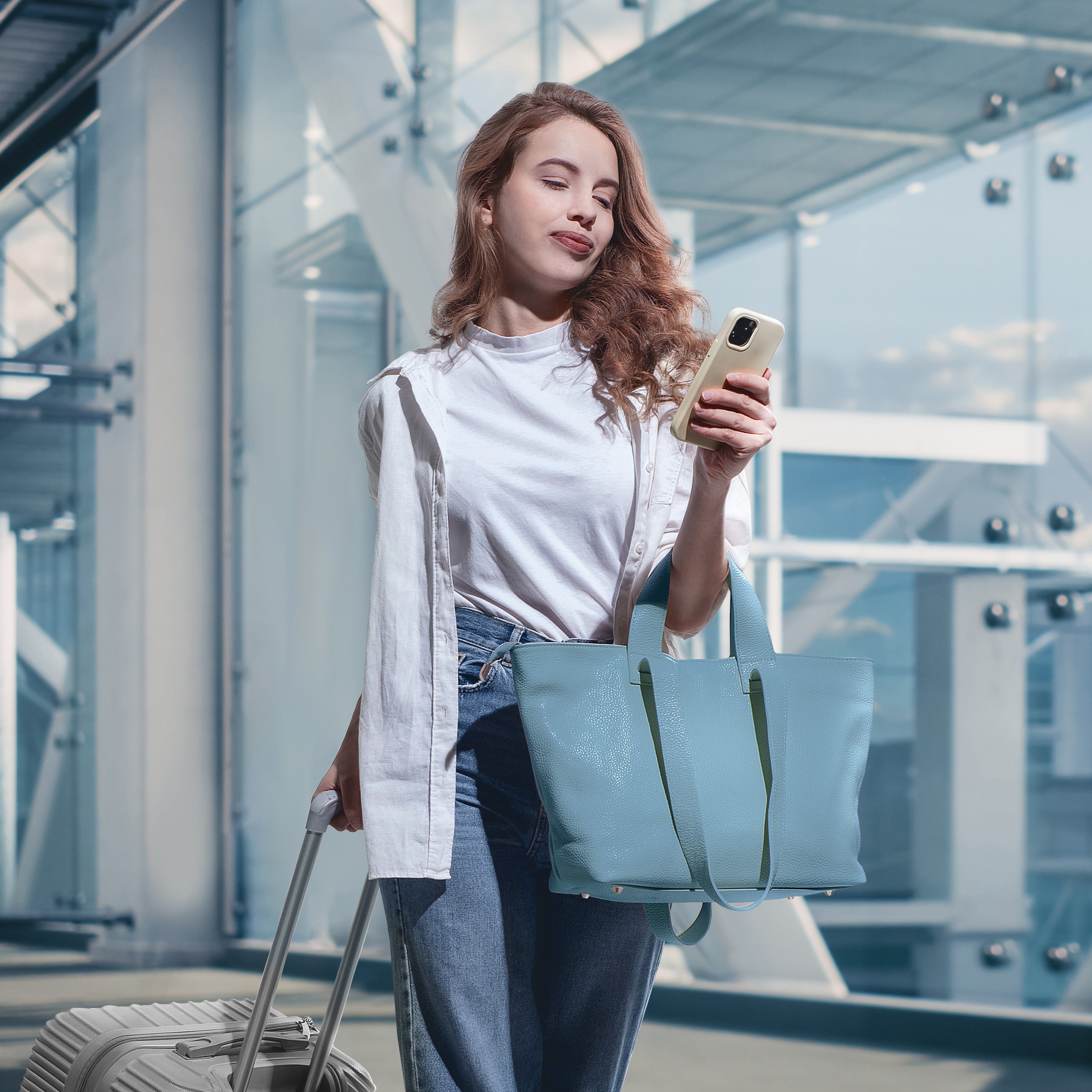 Italian Genuine Calf Leather Tote Bag 122500