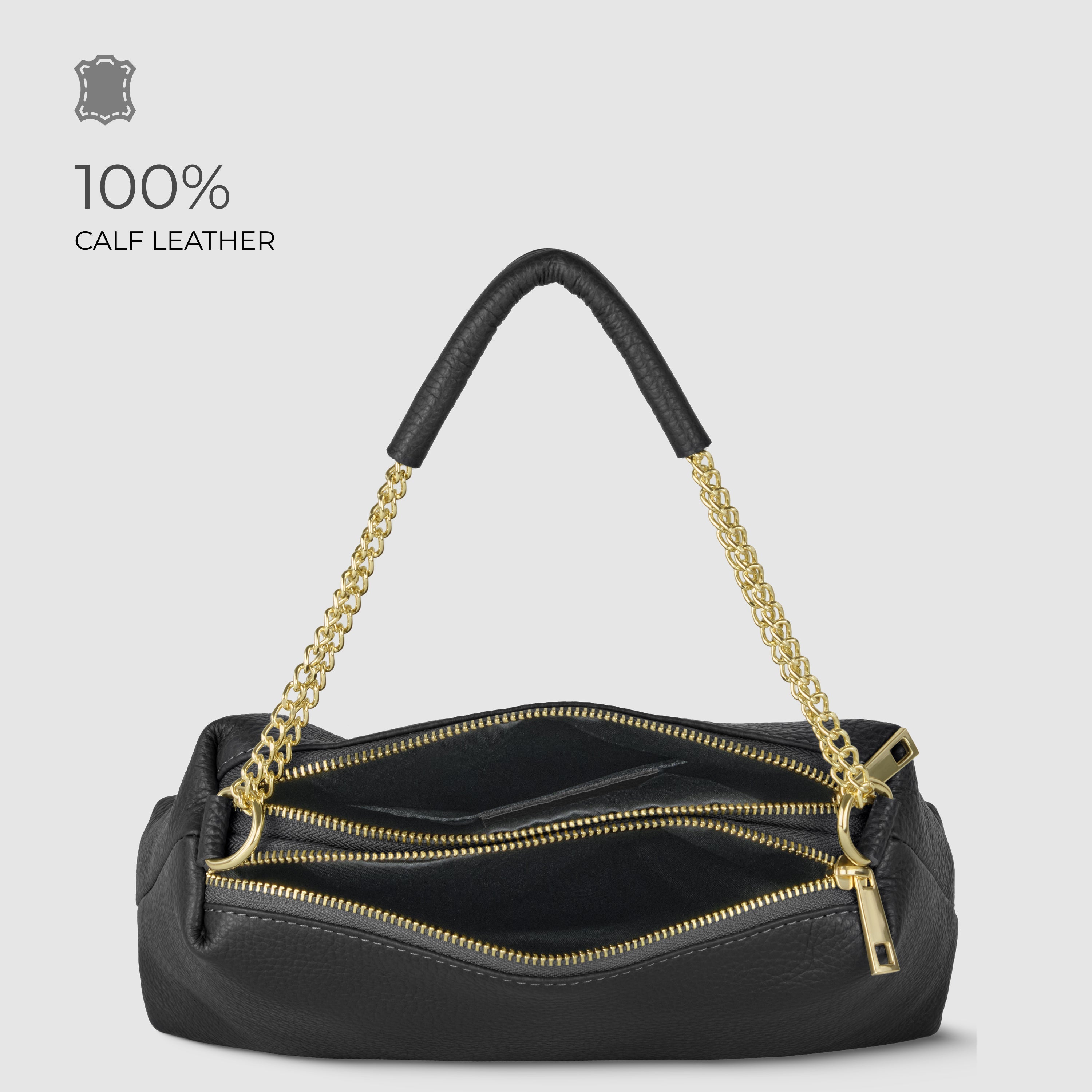 Italian Genuine Calf Leather Crossbody Bag 171522