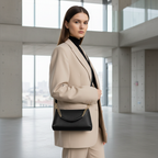 Italian Genuine Calf Leather Crossbody Bag 171522