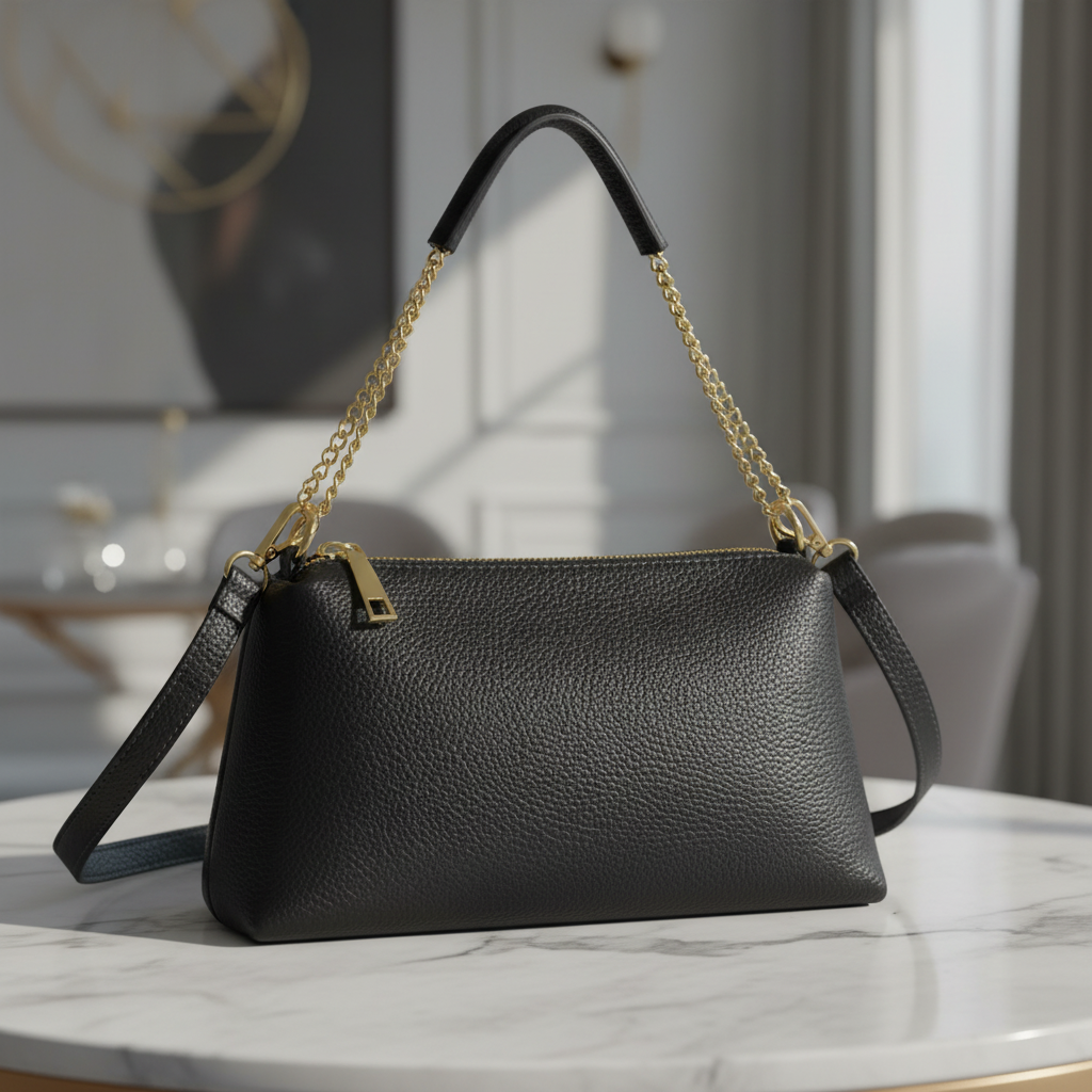 Italian Genuine Calf Leather Crossbody Bag 171522