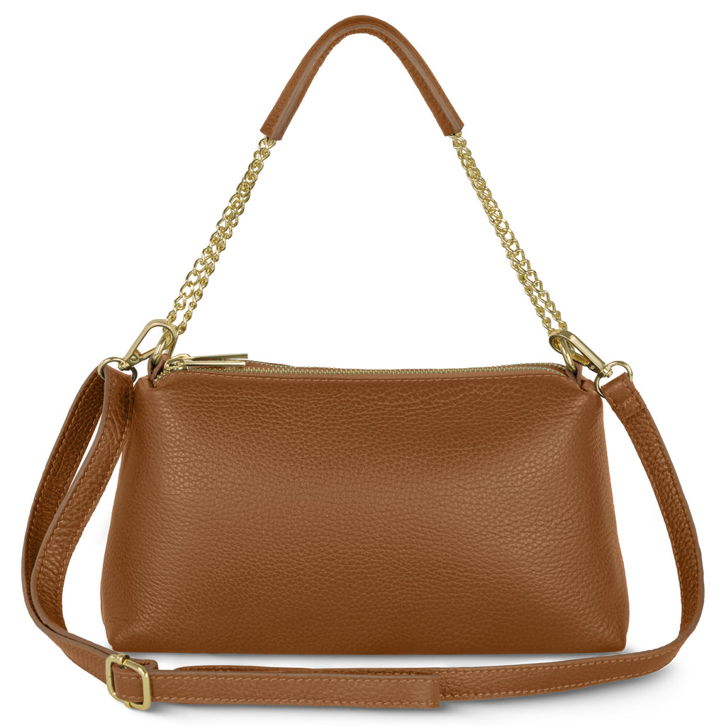 Italian Genuine Calf Leather Crossbody Bag 171522