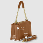 Italian Genuine Calf Leather Crossbody Bag 171522
