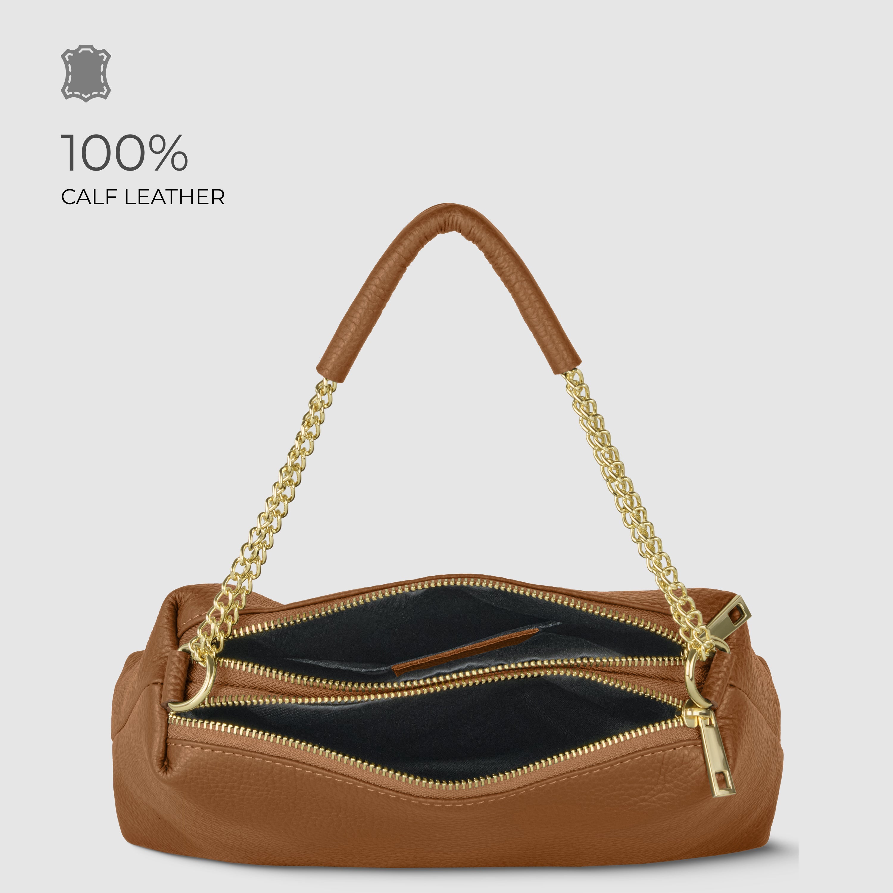Italian Genuine Calf Leather Crossbody Bag 171522