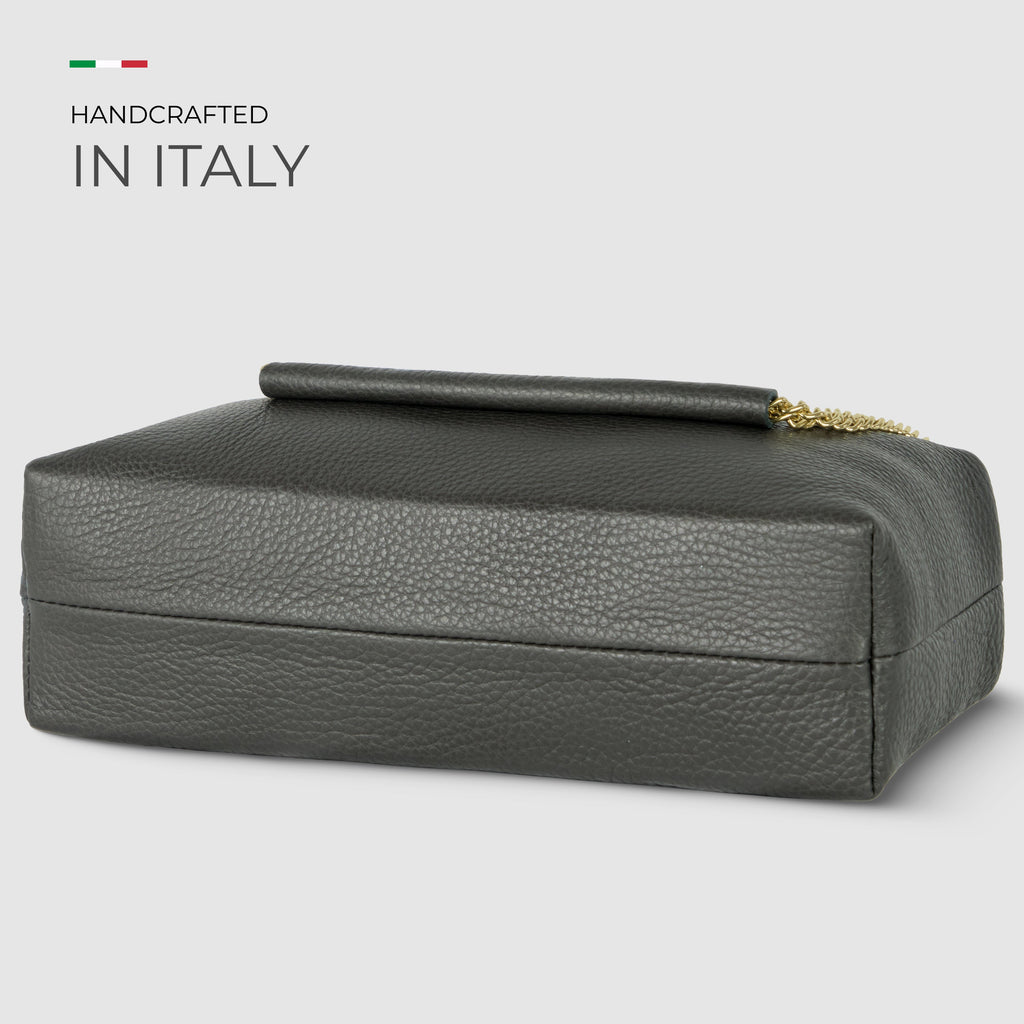 Italian Genuine Calf Leather Crossbody Bag 171522