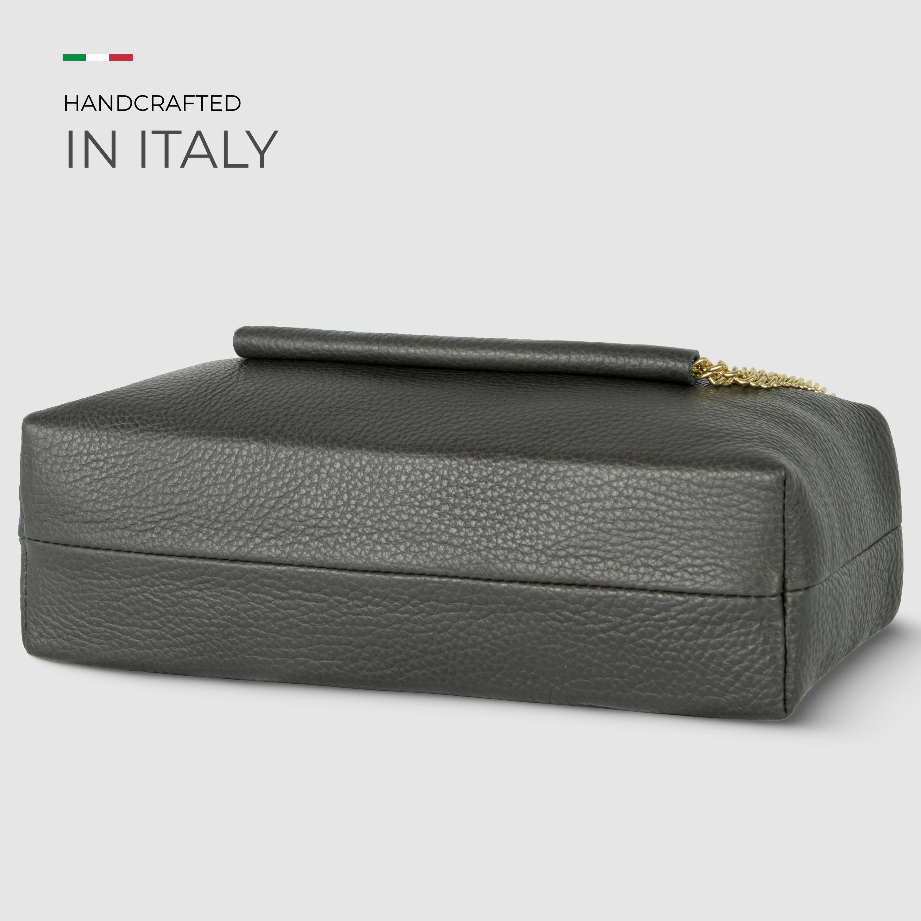 Italian Genuine Calf Leather Crossbody Bag 171522
