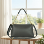 Italian Genuine Calf Leather Crossbody Bag 171522